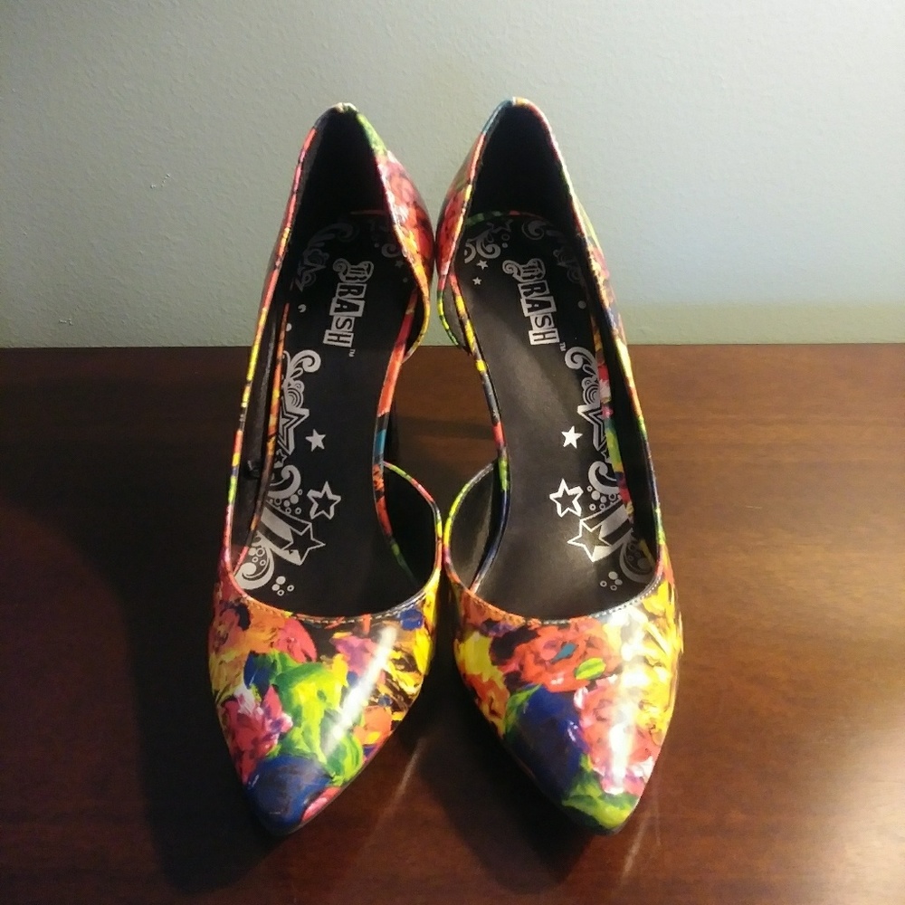 Brash Multicolored Colorful Heels Rainbow